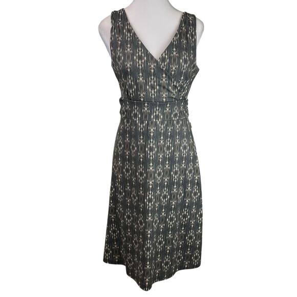 Eddie Bauer Aster Crossover Dress Gray Sleeveless V Neck Stretch Size Medium - Picture 1 of 8